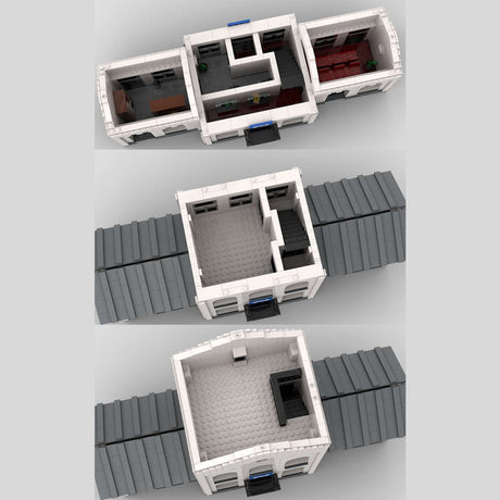 MOC - 60485 Vught Train Station Klemmbausteine - LesDiy - Klemmbausteine