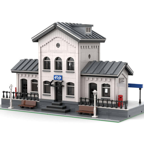 MOC - 60485 Vught Train Station Klemmbausteine - LesDiy - Klemmbausteine