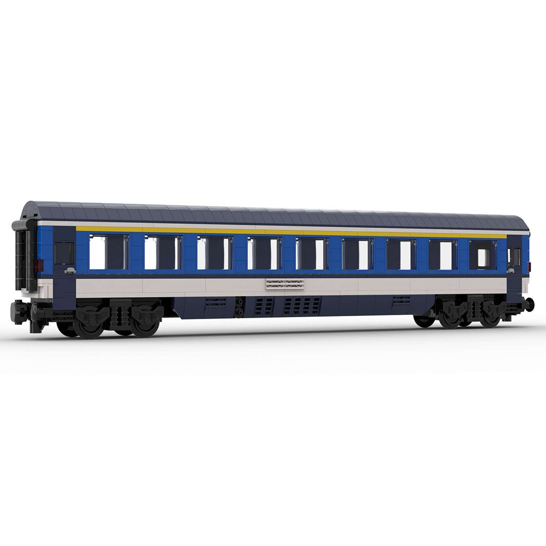 MOC - 61486 6wide Static Edition Tschechisches Personenwagenmodell 1. Klasse ohne gedruckte Teile und Figuren - LesDiy - Klemmbausteine