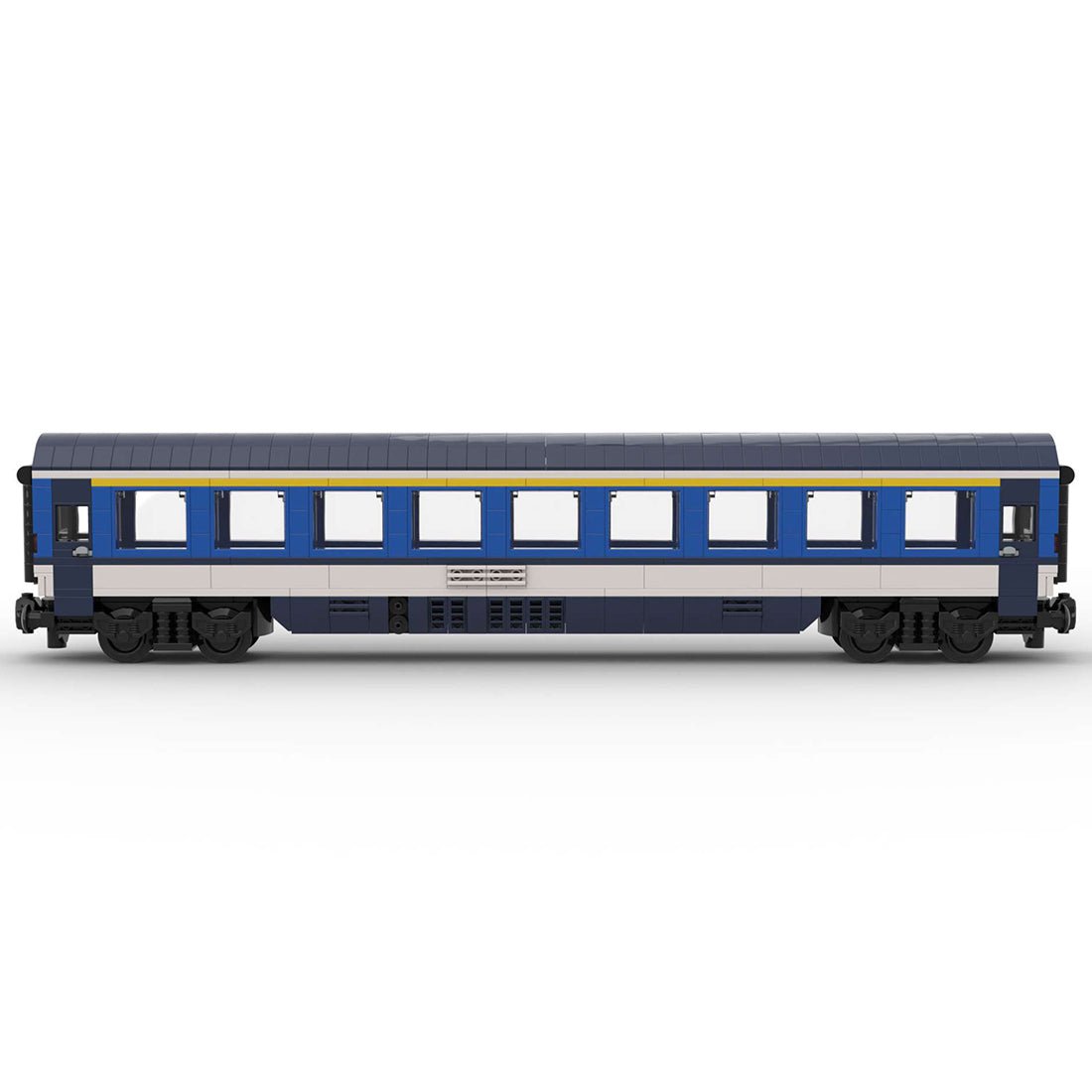 MOC - 61486 6wide Static Edition Tschechisches Personenwagenmodell 1. Klasse ohne gedruckte Teile und Figuren - LesDiy - Klemmbausteine