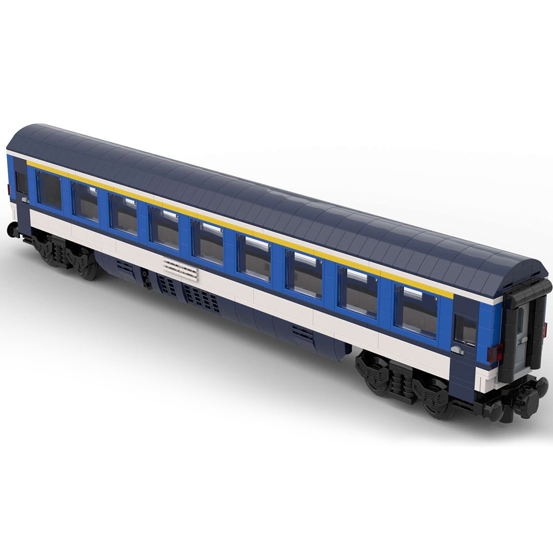 MOC - 61486 6wide Static Edition Tschechisches Personenwagenmodell 1. Klasse ohne gedruckte Teile und Figuren - LesDiy - Klemmbausteine