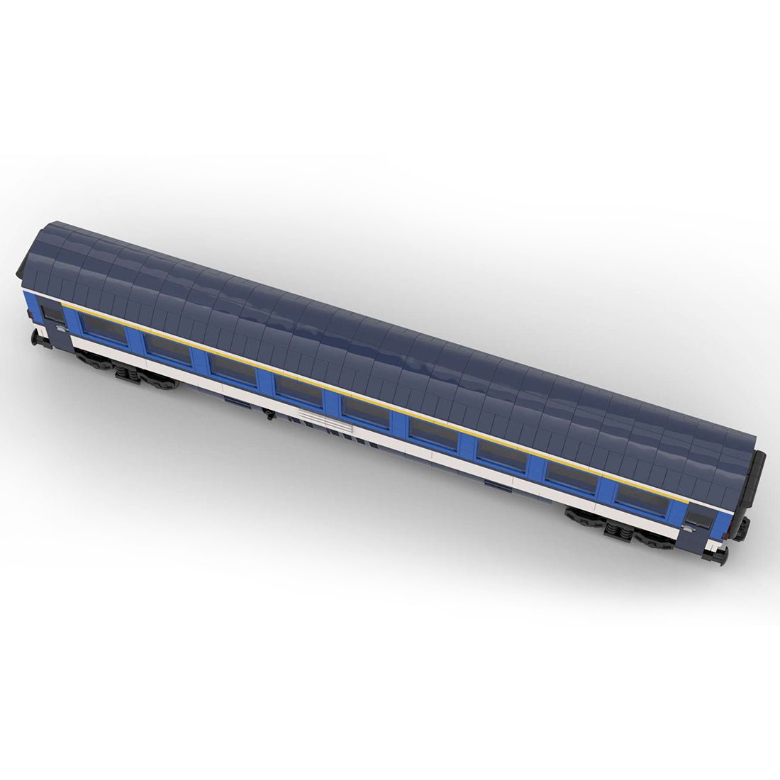 MOC - 61486 6wide Static Edition Tschechisches Personenwagenmodell 1. Klasse ohne gedruckte Teile und Figuren - LesDiy - Klemmbausteine