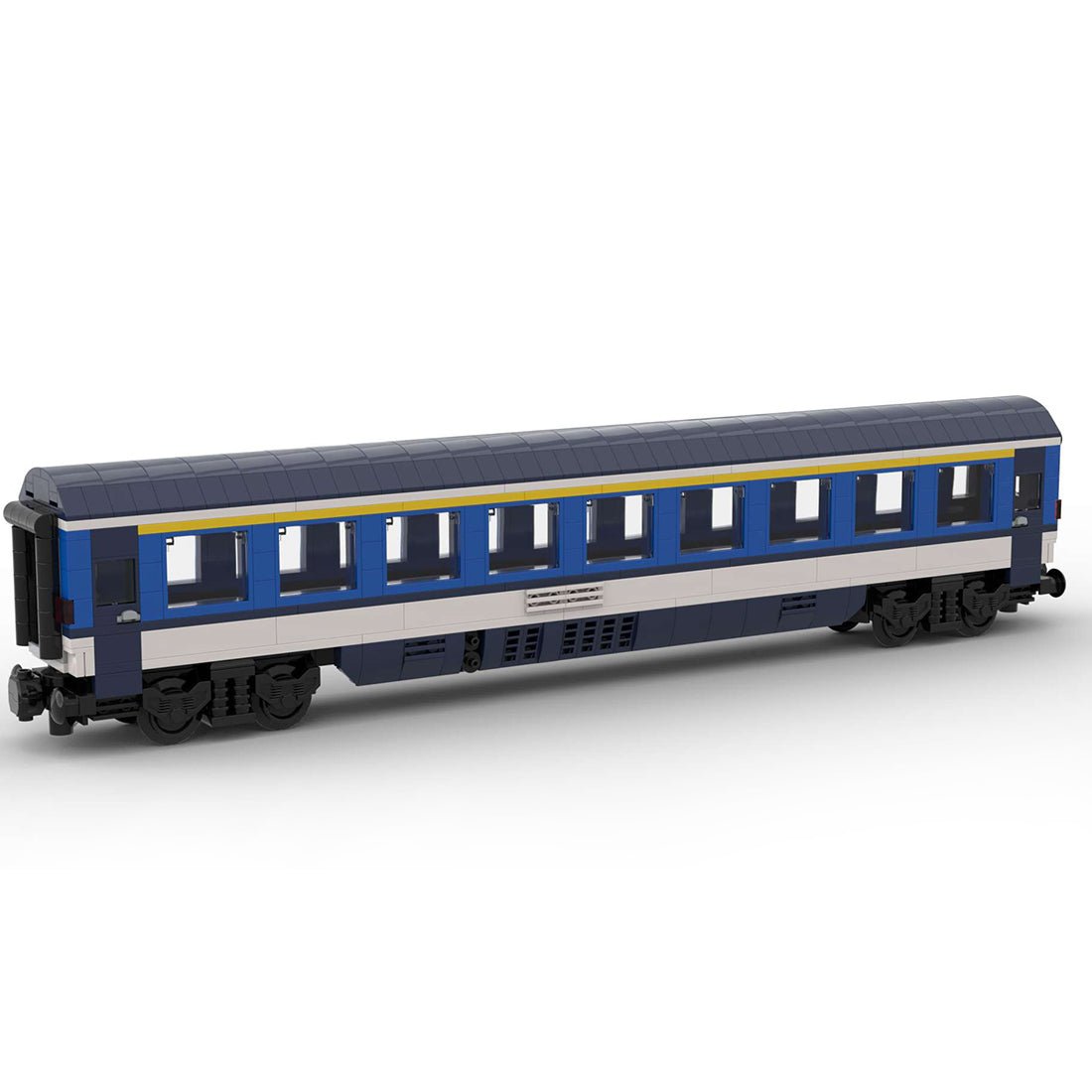 MOC - 61486 6wide Static Edition Tschechisches Personenwagenmodell 1. Klasse ohne gedruckte Teile und Figuren - LesDiy - Klemmbausteine