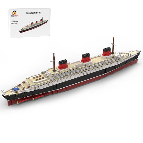 MOC - 61595 SS Normandie Bausteinboot Klemmbausteine - LesDiy - Klemmbausteine