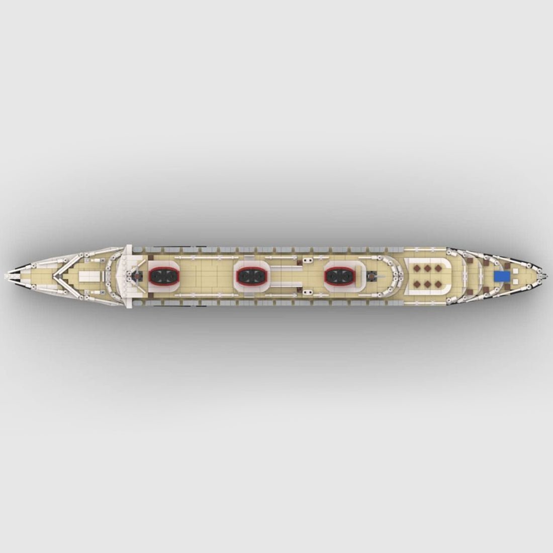 MOC - 61595 SS Normandie Bausteinboot Klemmbausteine - LesDiy - Klemmbausteine