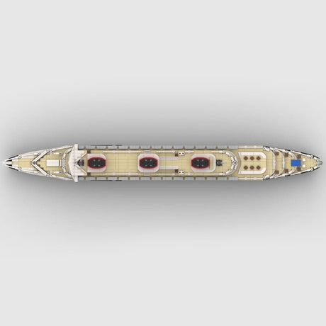 MOC - 61595 SS Normandie Bausteinboot Klemmbausteine - LesDiy - Klemmbausteine