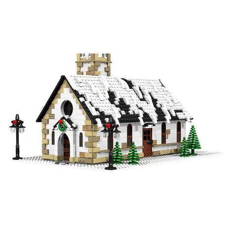 MOC - 6195 Winter Village Church Klemmbausteine - LesDiy - Klemmbausteine