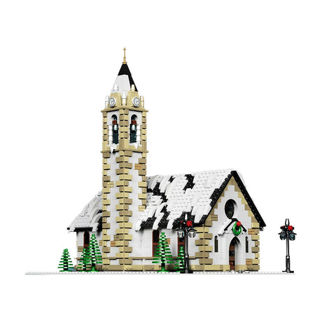 MOC - 6195 Winter Village Church Klemmbausteine - LesDiy - Klemmbausteine