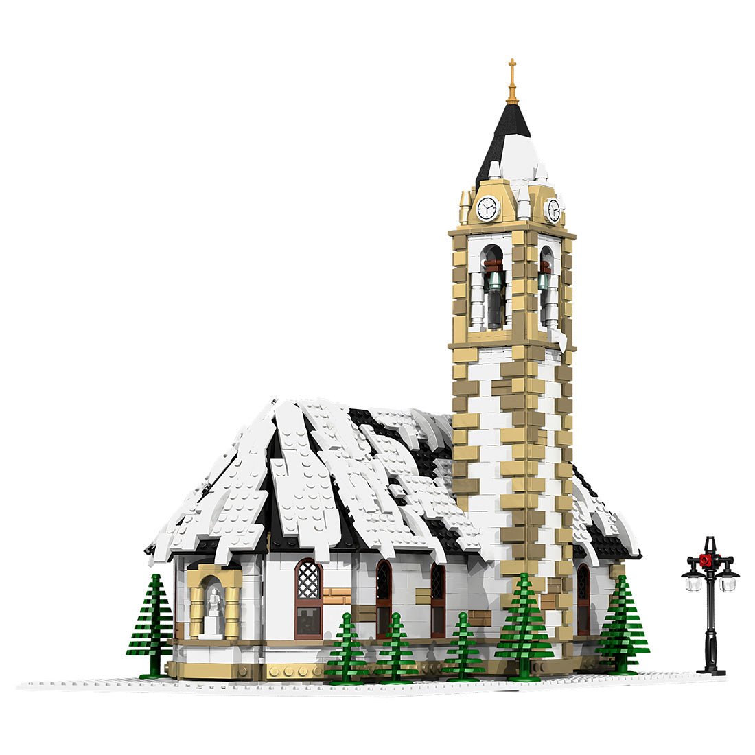 MOC - 6195 Winter Village Church Klemmbausteine - LesDiy - Klemmbausteine