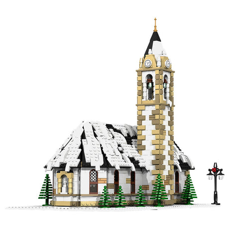MOC - 6195 Winter Village Church Klemmbausteine - LesDiy - Klemmbausteine