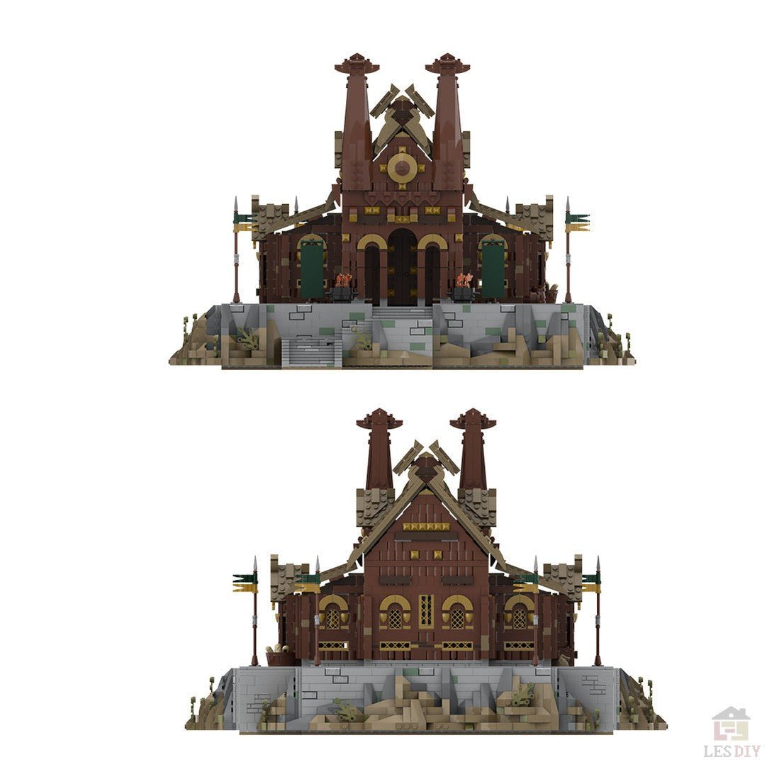 MOC - 62288 The Medusselde Palace Klemmbausteine - LesDiy - Klemmbausteine