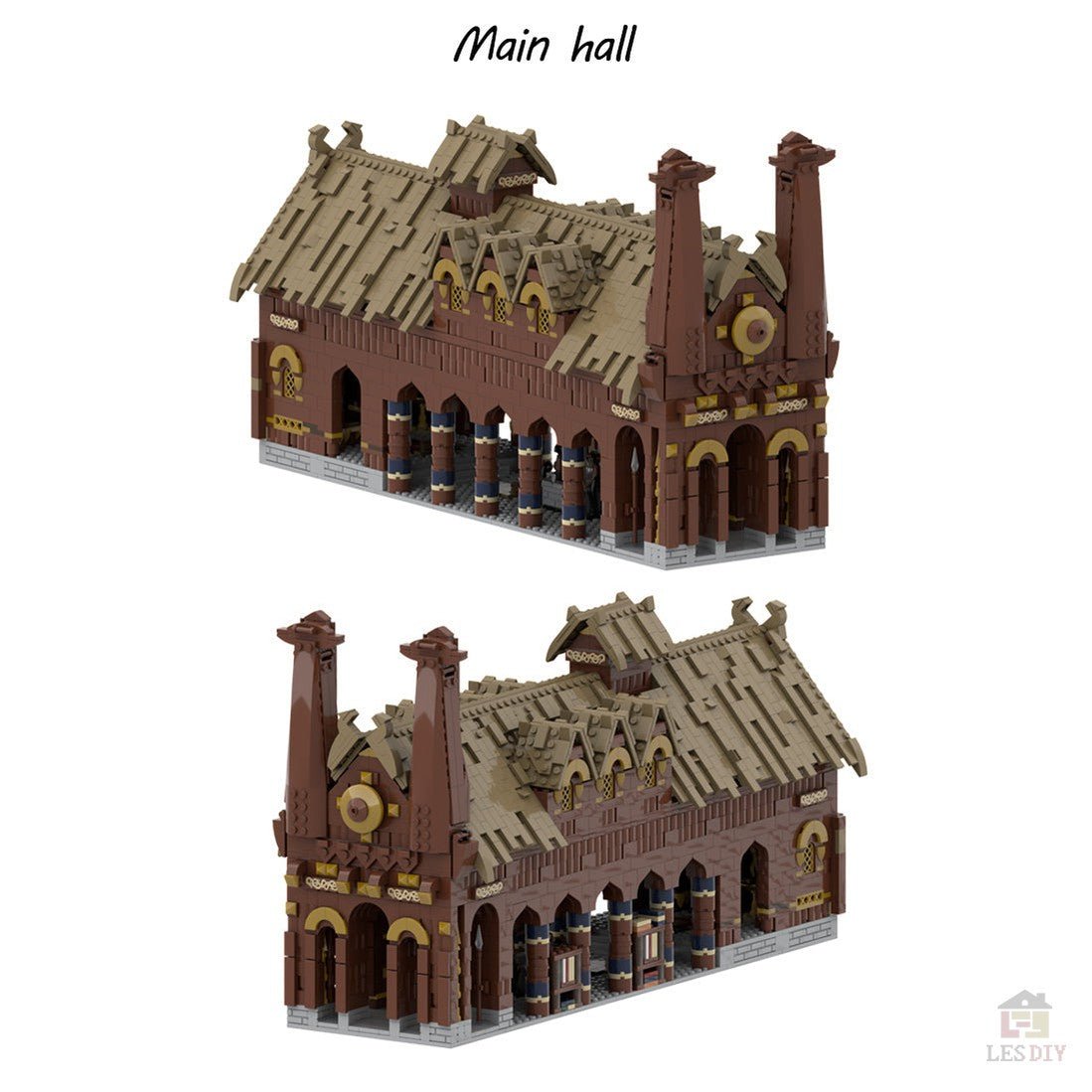 MOC - 62288 The Medusselde Palace Klemmbausteine - LesDiy - Klemmbausteine