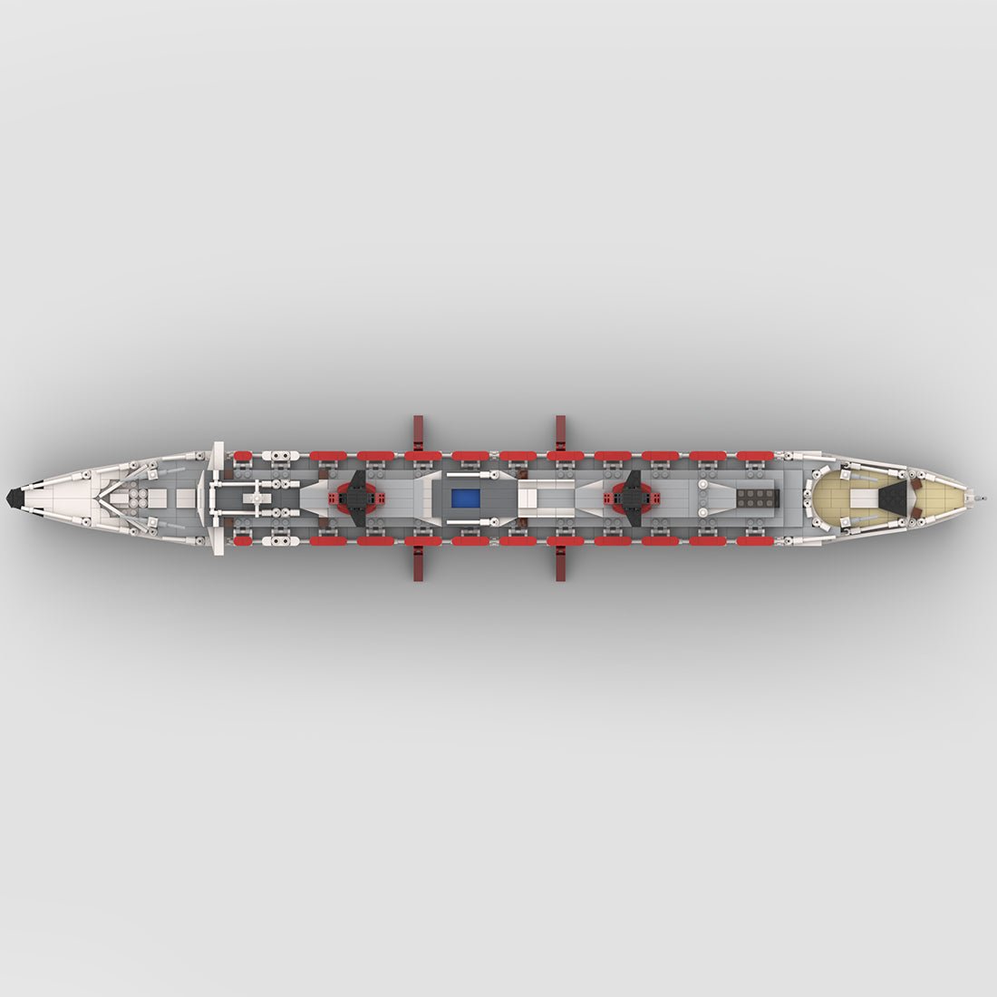 MOC - 62291 SS France Bausteinboot Klemmbausteine - LesDiy - Klemmbausteine