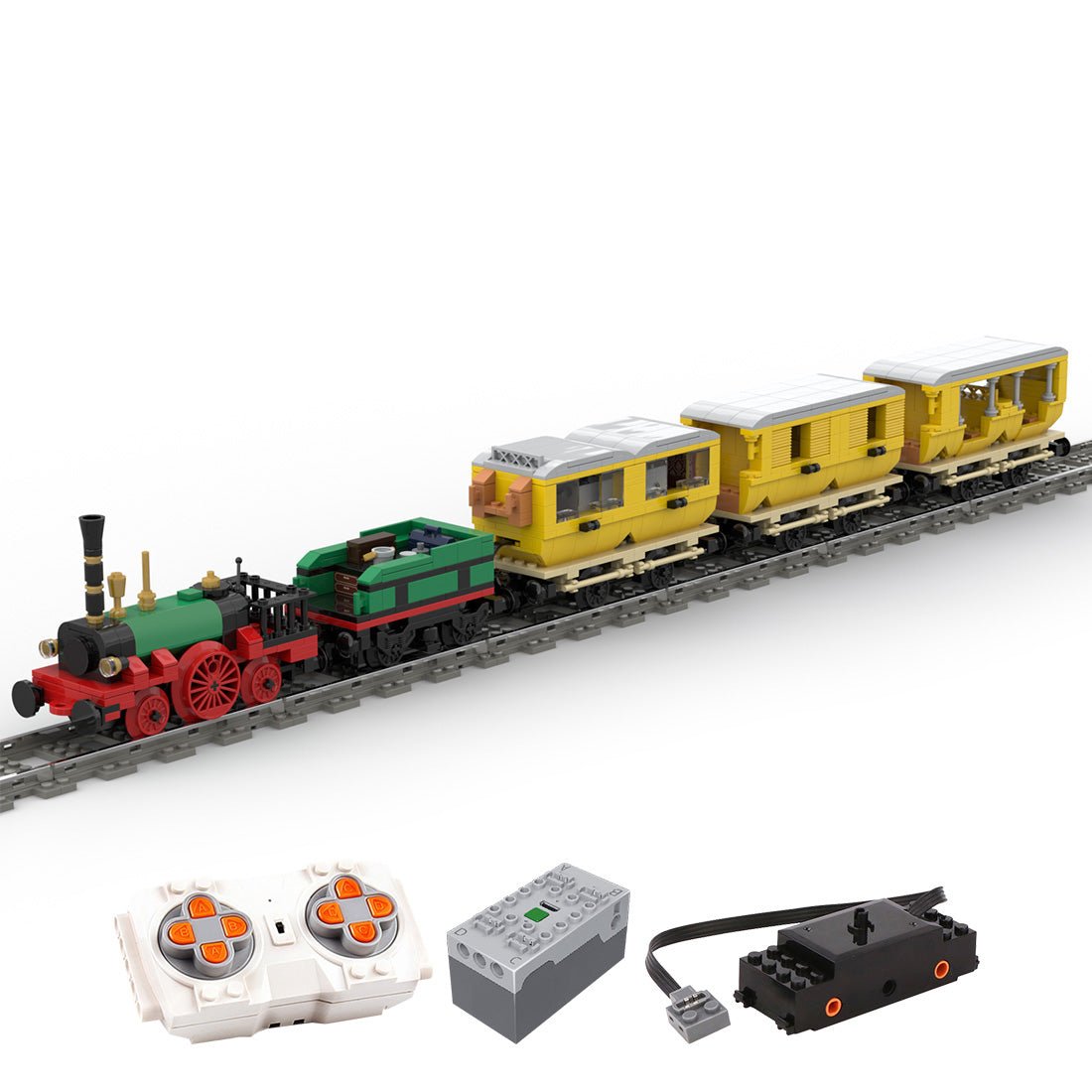 MOC - 63396 Der Adler – Deutschlands erster kommerzieller Zug Klemmbausteine - LesDiy - Klemmbausteine