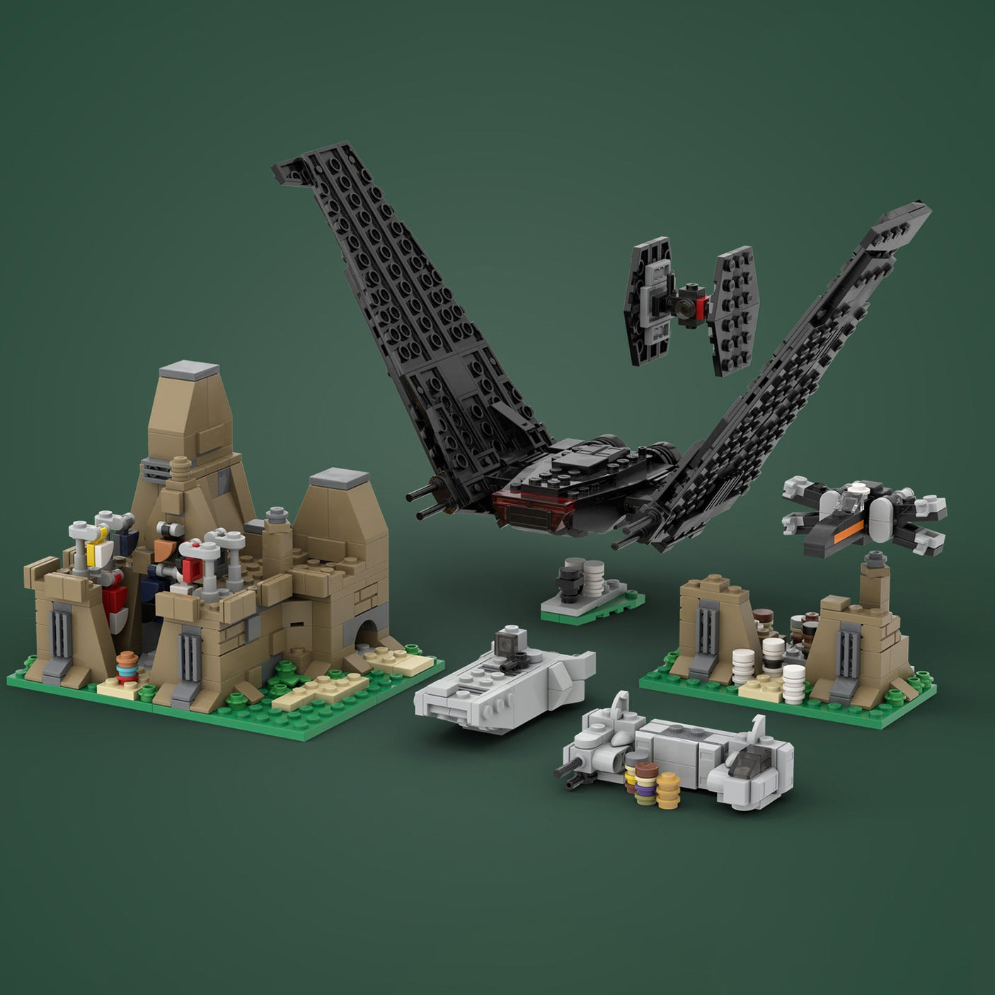 MOC - 63463 Micro Battle on Takodana Klemmbausteine - LesDiyproduct_type##