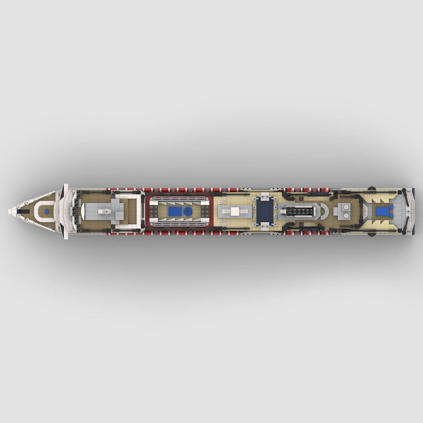 MOC - 64406 MS Koningsdam Bausteinboot Klemmbausteine - LesDiy - Klemmbausteine