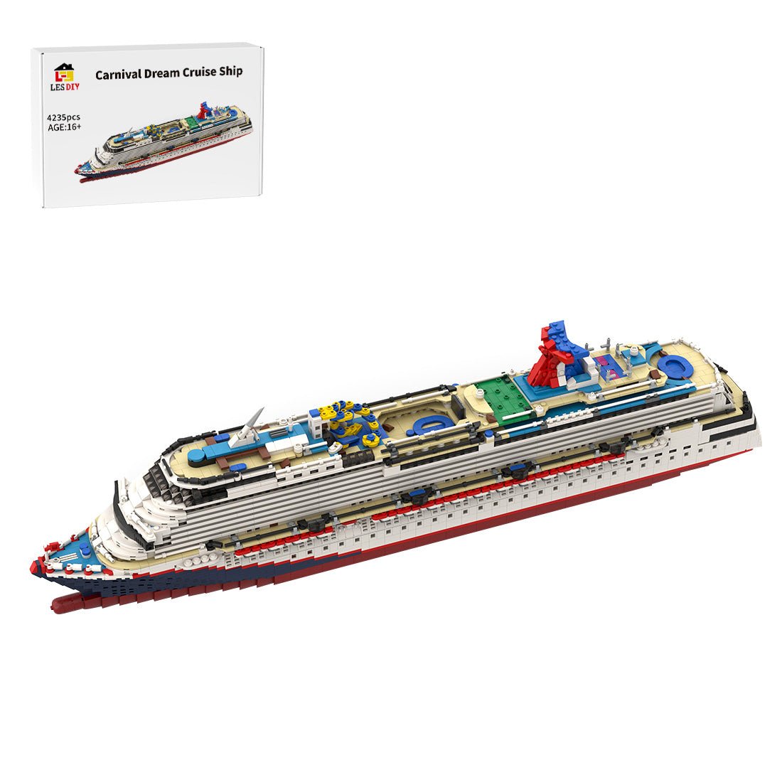 MOC - 67085 Carnival Dream Bausteinboot Klemmbausteine - LesDiy - Klemmbausteine