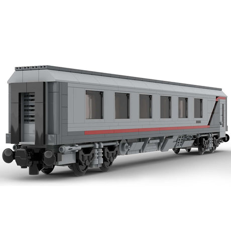MOC - 67867 6wide Static Edition Schlafwagen RZD ohne bedruckte Teile und Figuren - LesDiy - Klemmbausteine