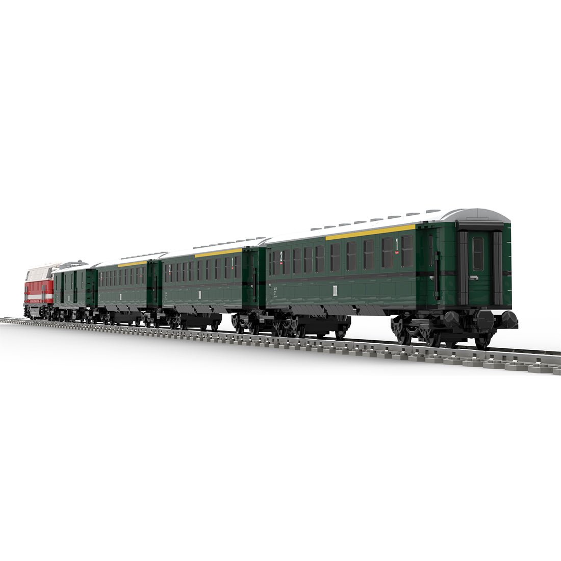 MOC - 68729+MOC - 183352+MOC - 183351 BR118 Train Klemmbuateine - LesDiy - Klemmbausteine