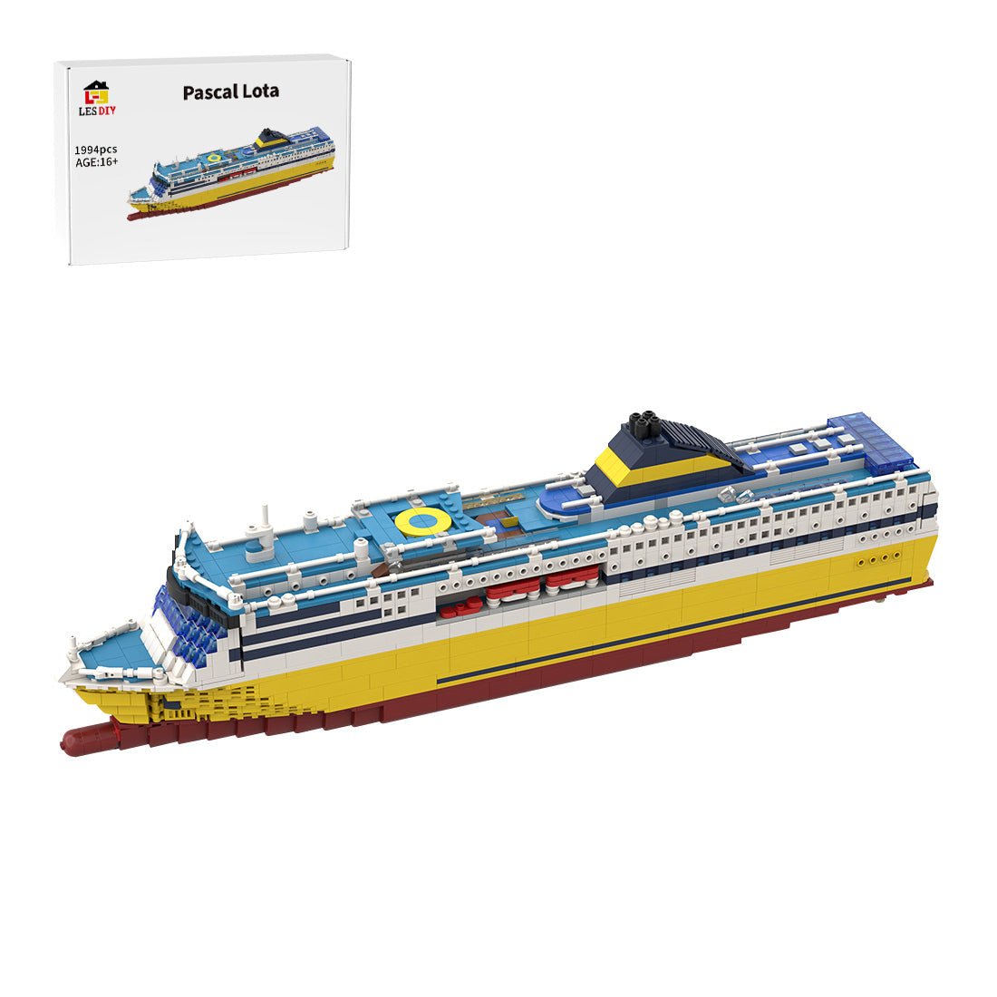 MOC - 69159 Lota Bausteinboot Klemmbausteine - LesDiy - Klemmbausteine