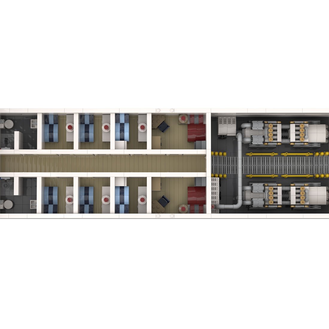 MOC - 69299 Luxury Yacht Model Small Particles - LesDiy - Klemmbausteine