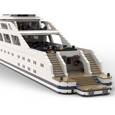 MOC - 69299 Luxury Yacht Model Small Particles - LesDiy - Klemmbausteine
