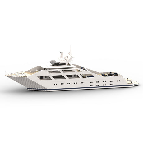 MOC - 69299 Luxury Yacht Model Small Particles - LesDiy - Klemmbausteine