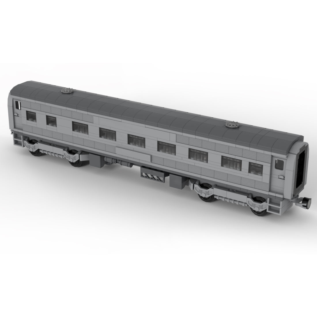 MOC 6wide Santa Fe Passenger Train Carriages - LesDiy - Klemmbausteine