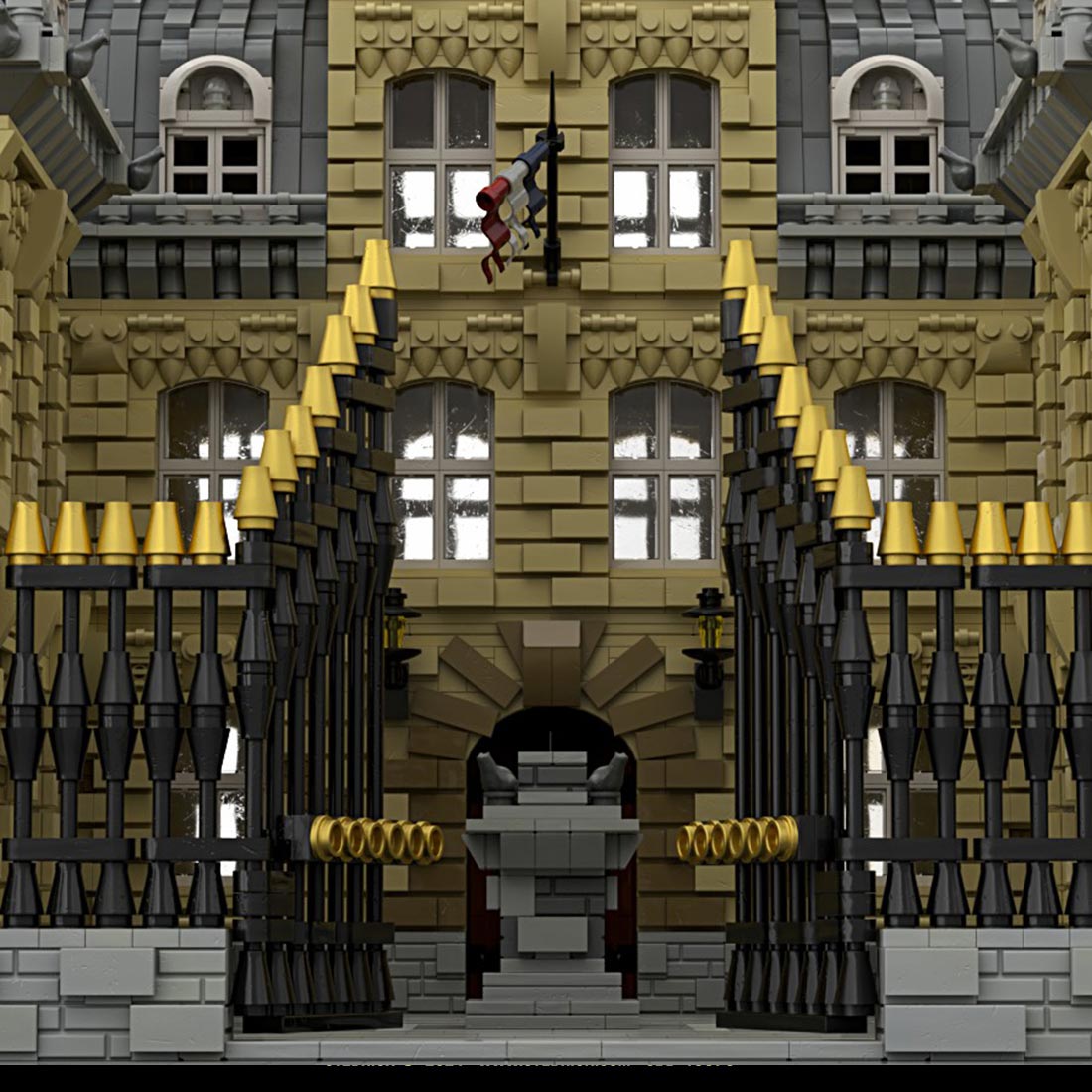 MOC - 70573 Französischer Palast 10 Jähriges Jubiläum - LesDiy - Klemmbausteine