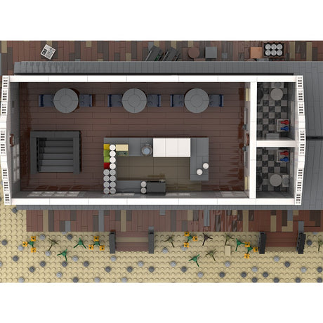 MOC - 72906 Large Train Station Klemmbausteine - LesDiy - Klemmbausteine