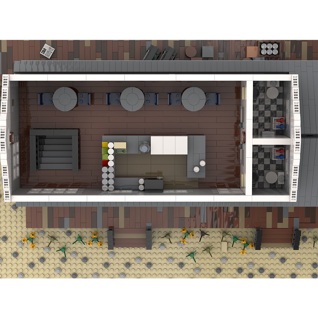 MOC - 72906 Large Train Station Klemmbausteine - LesDiy - Klemmbausteine