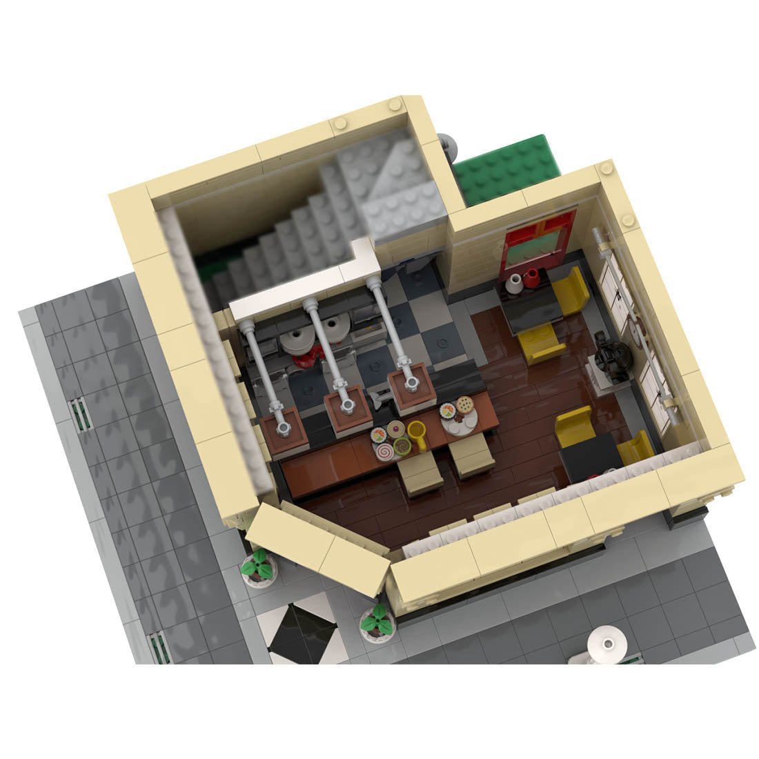 MOC - 74439 The Sushi Corner Klemmbausteine - LesDiy - Klemmbausteine