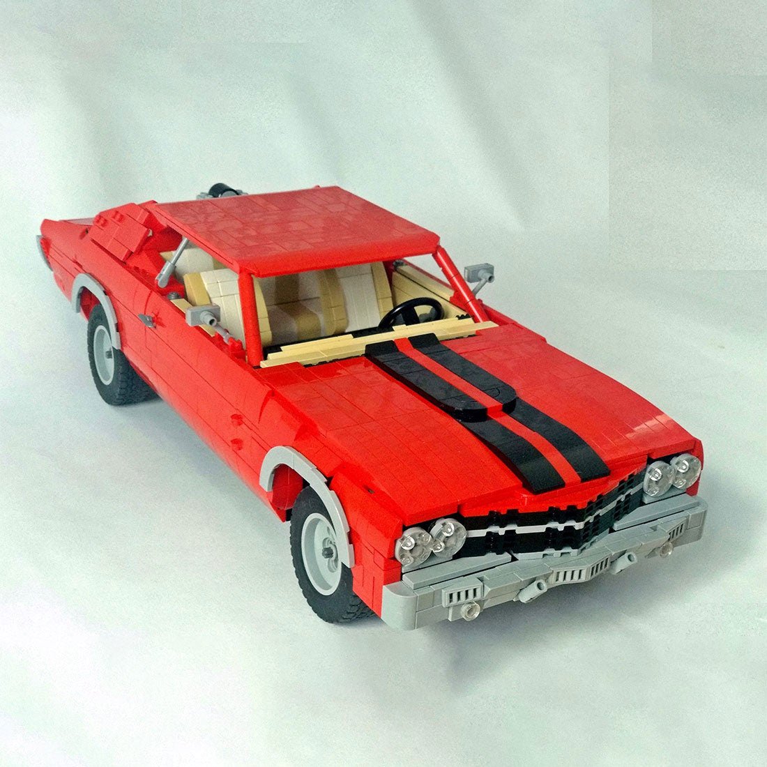 MOC - 75243 1/10 Scale Chevrolet Chevelle SS 1970 Klemmbausteine - LesDiy - Klemmbausteine