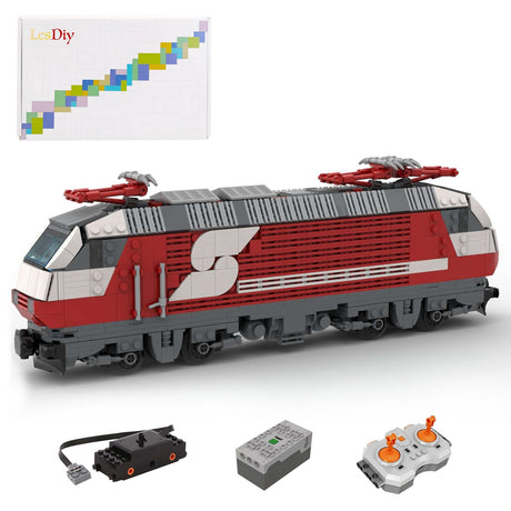 MOC - 75579 Dynamisches BR 1822 Inter City Express - Modell mit 6 Breiten - LesDiy - Klemmbausteine