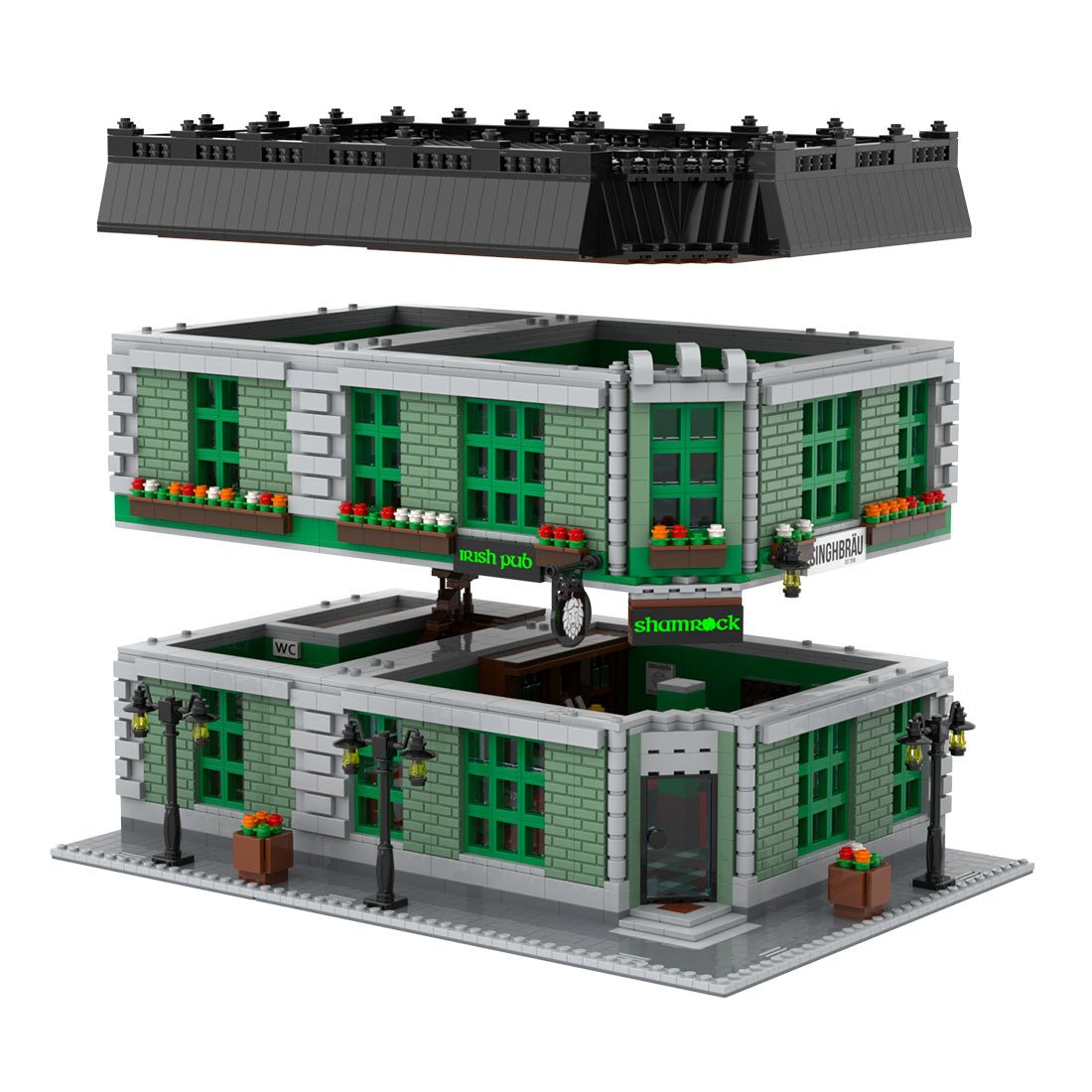 MOC - 75858 Shamrock Klemmbausteine - LesDiy - Klemmbausteine