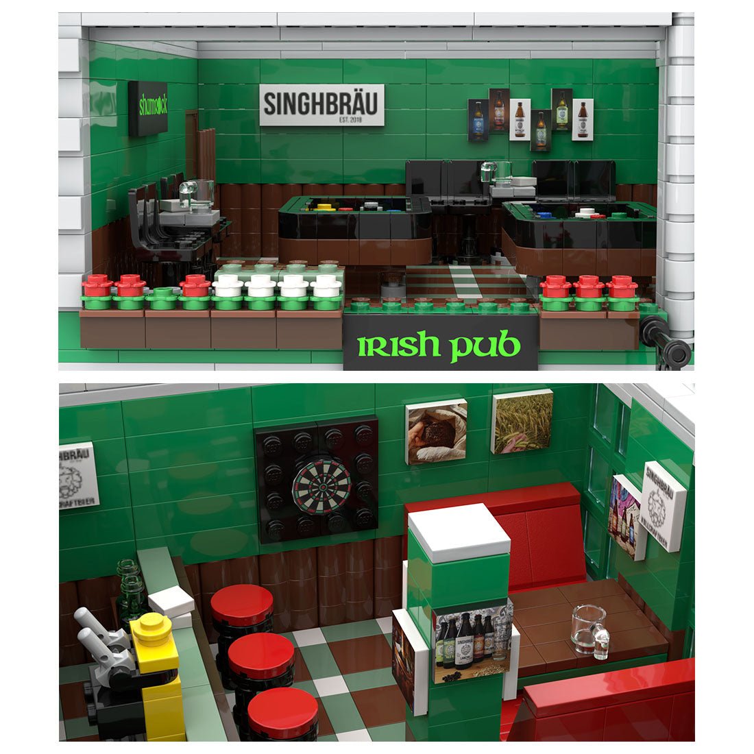 MOC - 75858 Shamrock Klemmbausteine - LesDiy - Klemmbausteine