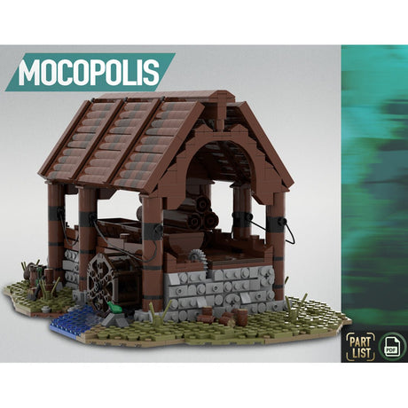 MOC - 76358 MOC Medieval Sawmill Klemmbausteine - LesDiy - Klemmbausteine