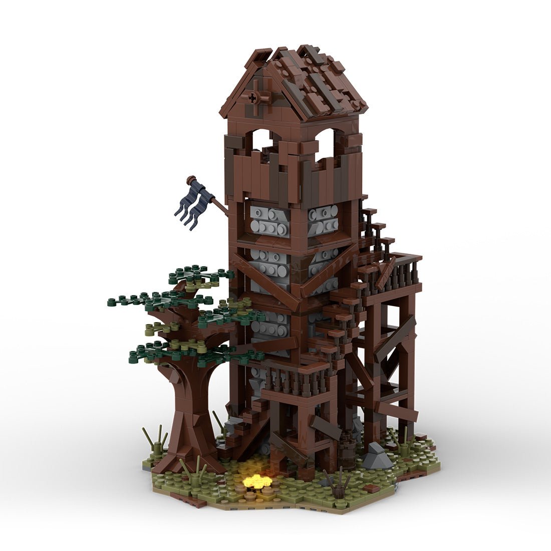 MOC - 76430 MOC Medieval Patrol Tower Klemmbausteine - LesDiy - Klemmbausteine