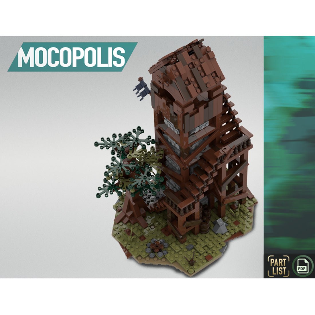 MOC - 76430 MOC Medieval Patrol Tower Klemmbausteine - LesDiy - Klemmbausteine