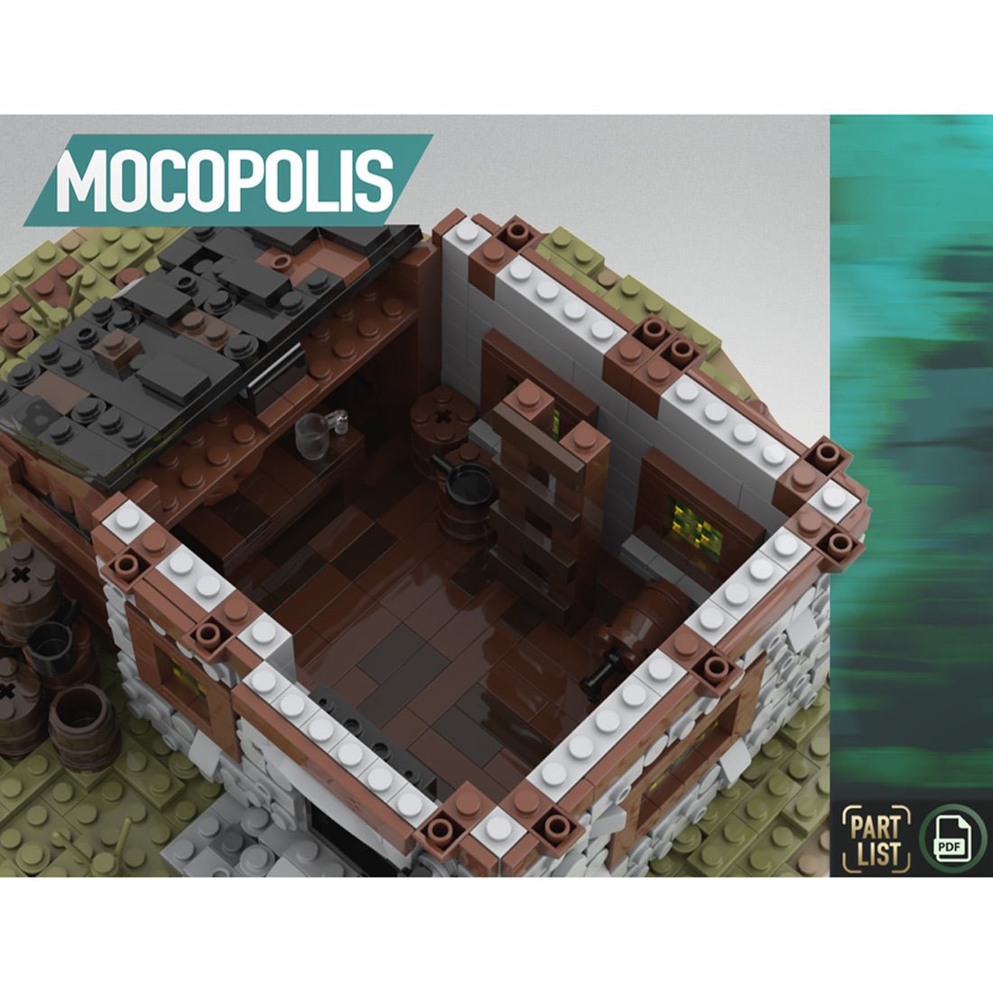 MOC - 76464 MOC Medieval Mill Klemmbausteine - LesDiy - Klemmbausteine