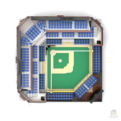 MOC - 76626 Modular Baseballstadion Klemmbausteine - LesDiy - Klemmbausteine