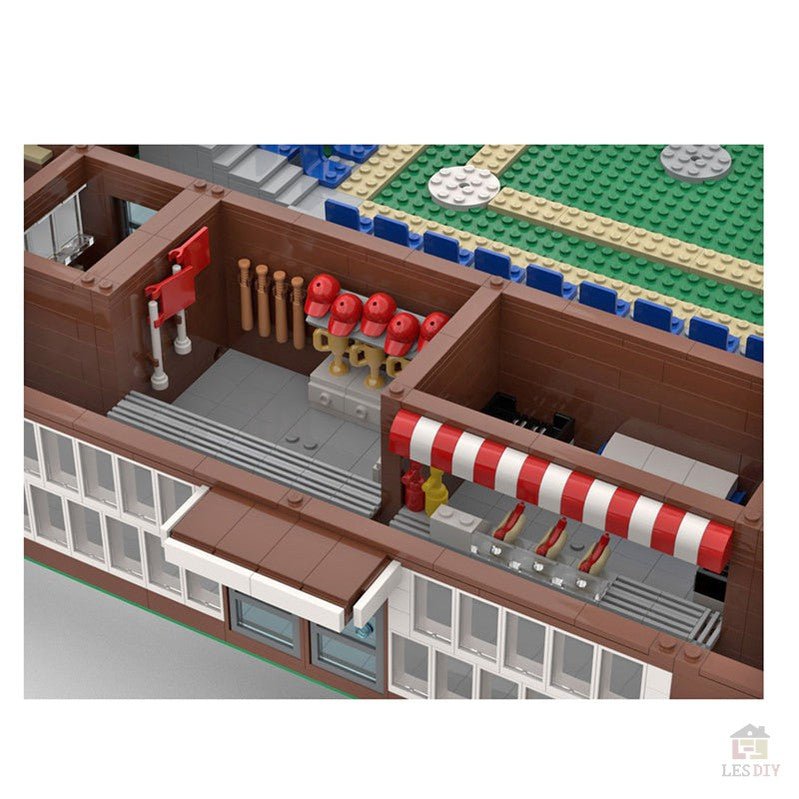 MOC - 76626 Modular Baseballstadion Klemmbausteine - LesDiy - Klemmbausteine