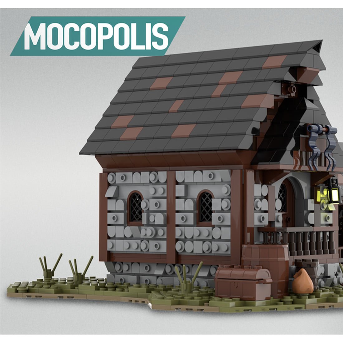 MOC - 76635 MOC Medieval Horse Stable Klemmbausteine - LesDiy - Klemmbausteine