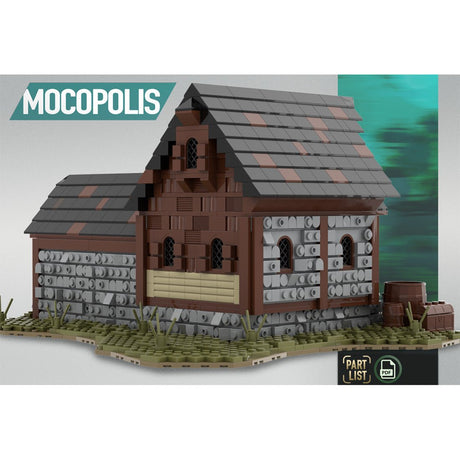 MOC - 76635 MOC Medieval Horse Stable Klemmbausteine - LesDiy - Klemmbausteine