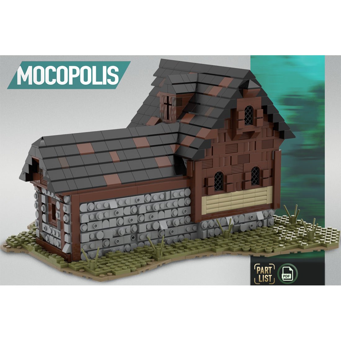 MOC - 76635 MOC Medieval Horse Stable Klemmbausteine - LesDiy - Klemmbausteine