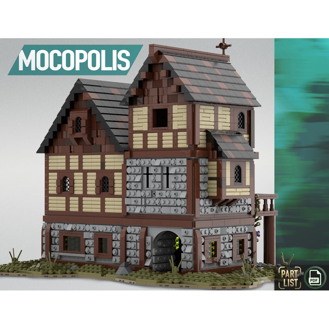 MOC - 76694 MOC Medieval Tavern House Klemmbausteine - LesDiy - Klemmbausteine