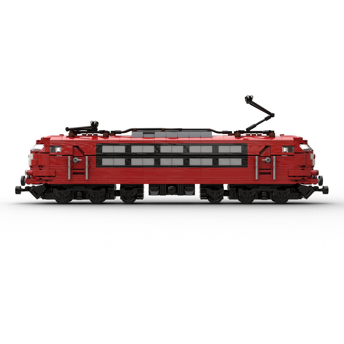 MOC - 77293 BR 103 Locomotive Red (8 studs wide) Klemmbausteine - LesDiy - Klemmbausteine