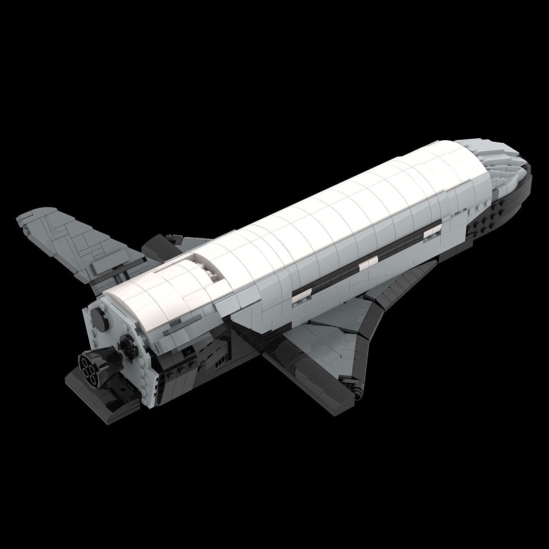 MOC - 77432 X - 37B spaceplane Klemmbausteine - LesDiy - Klemmbausteine