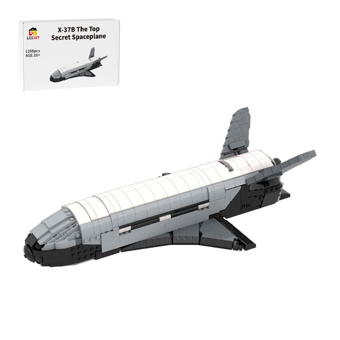 MOC - 77432 X - 37B spaceplane Klemmbausteine - LesDiy - Klemmbausteine