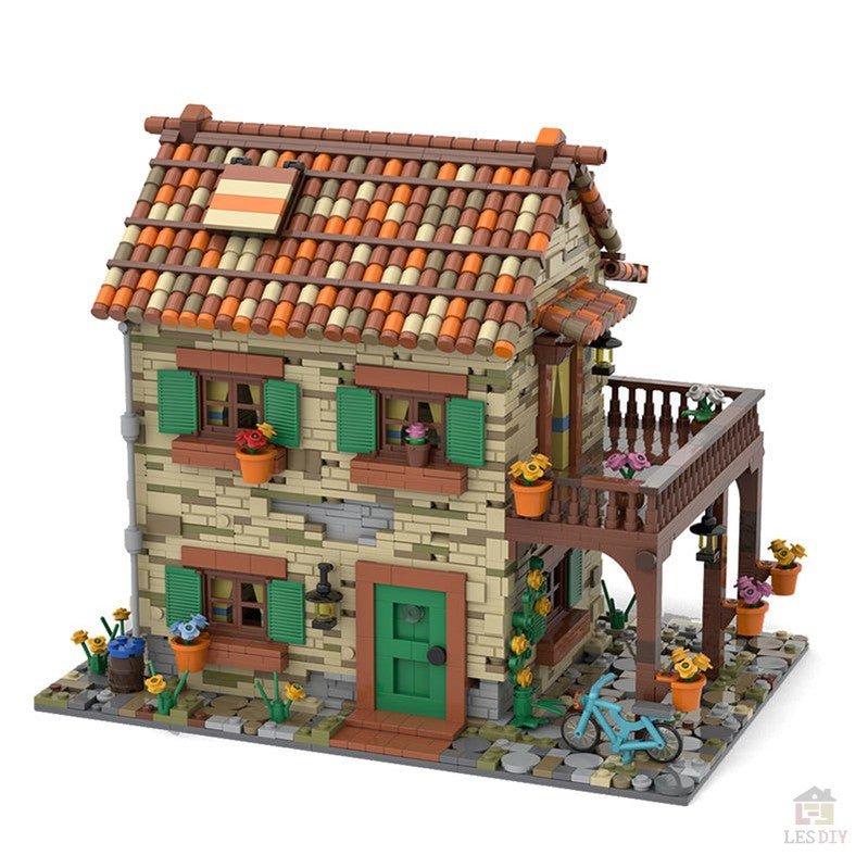 MOC - 77566 Haus Italien Nr. 3 Klemmbausteine - LesDiy - Klemmbausteine